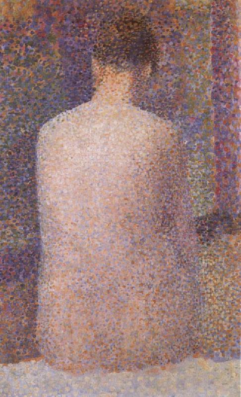 Model Form Behind, Georges Seurat
